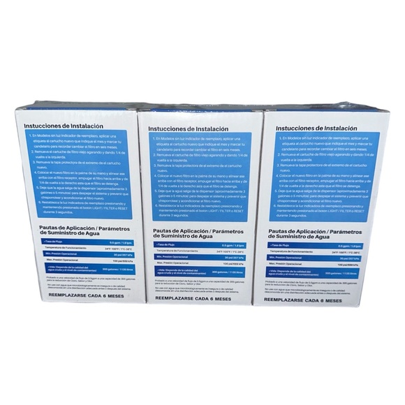 NEW ICEPURE 3 Pack Refrigerator Replacement Water Filter RWF1100A - Picture 5 of 6